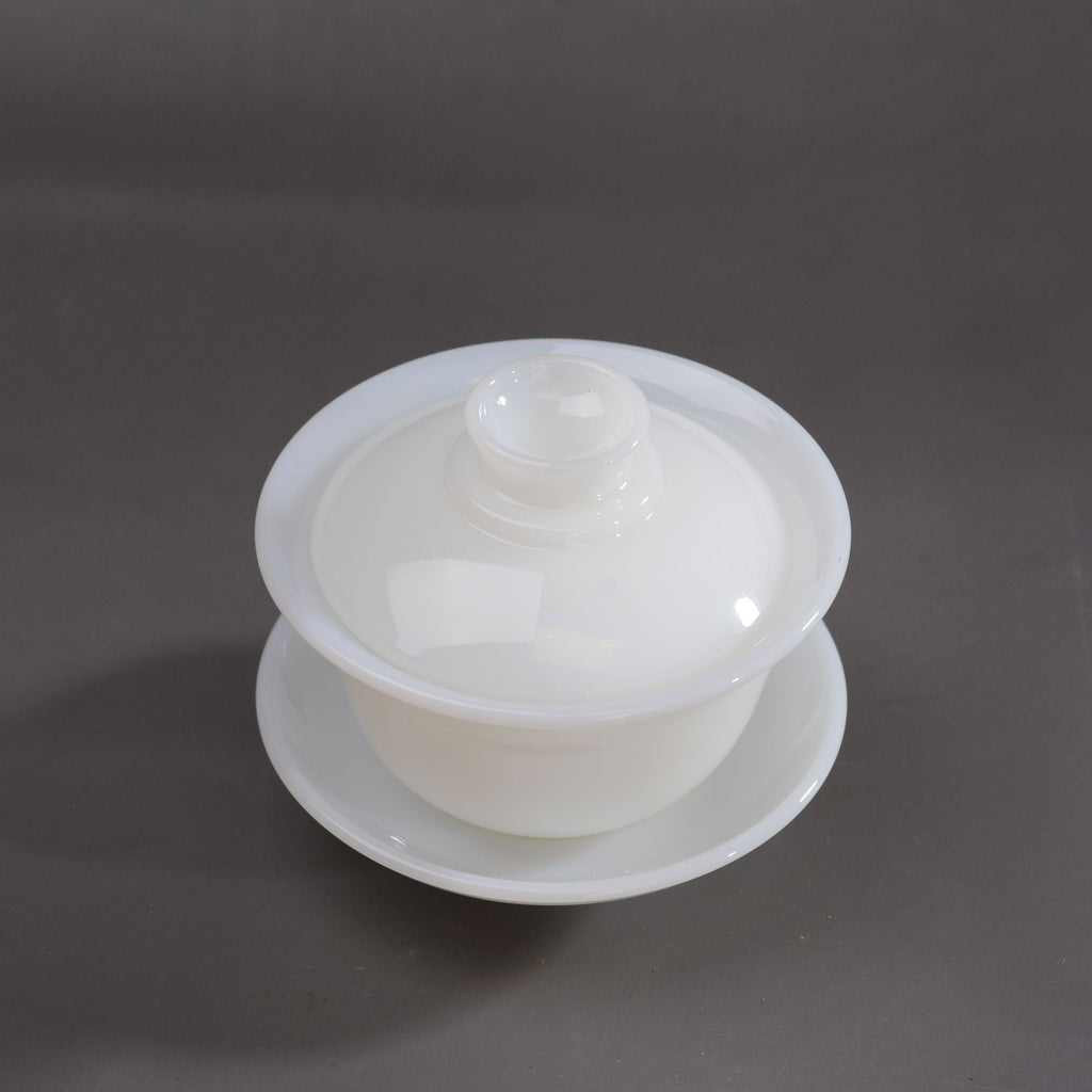 Dehua Yu Ci jade porcelain gaiwan 130ml with lid and saucer